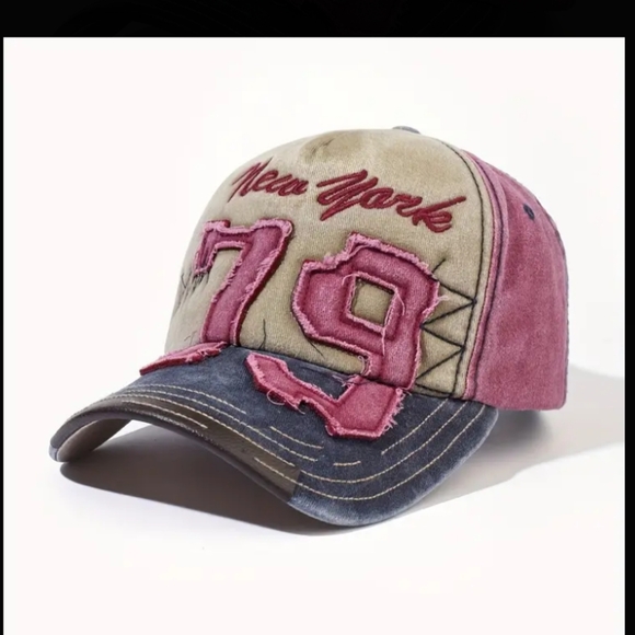 NEW YORK DISTRESSED BALL CAP! - Picture 3 of 3